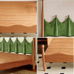 LUXORA 120/135/150/180cm Wood Solid Green Grass Children'S Bed