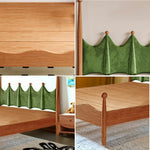 LUXORA 120/135/150/180cm Wood Solid Green Grass Children'S Bed