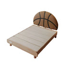 LUXORA 120/135/150/180cm Frame Children'S Solid Basketball Wood Bed