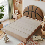 LUXORA 120/135/150/180cm Frame Children'S Solid Basketball Wood Bed