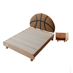 LUXORA 120/135/150/180cm Frame Children'S Solid Basketball Wood Bed