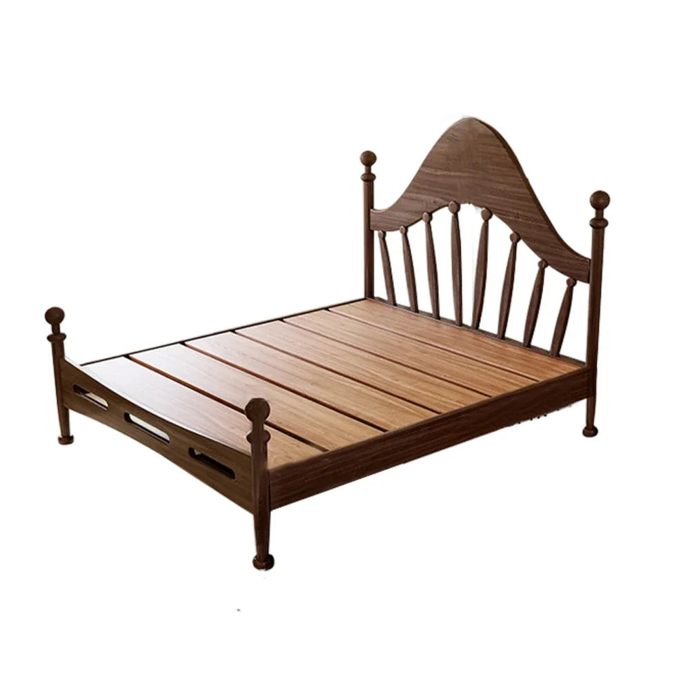 LUXORA 120/135/150/180cm Solid Harp Wood Children's Bed with Headboard
