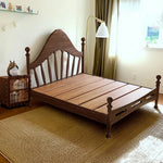 LUXORA 120/135/150/180cm Solid Harp Wood Children's Bed with Headboard