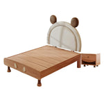 LUXORA 120/135/150/180cm Wood Bed Frame Solid Soft Mouse Children's With Bedhead Backrest