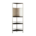 LIVARA 1120B Compact Rack Corner Wood Eco-friendly Bookshelf, Storage Rubberwood, Five-Tier Solid - Design