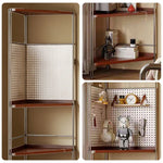 LIVARA 1120B Compact Rack Corner Wood Eco-friendly Bookshelf, Storage Rubberwood, Five-Tier Solid - Design