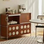 LIVARA 1152 Doors Press-to-Open - Corner Wood Storage Flip-Up Solid Cabinet, Drawers Wood