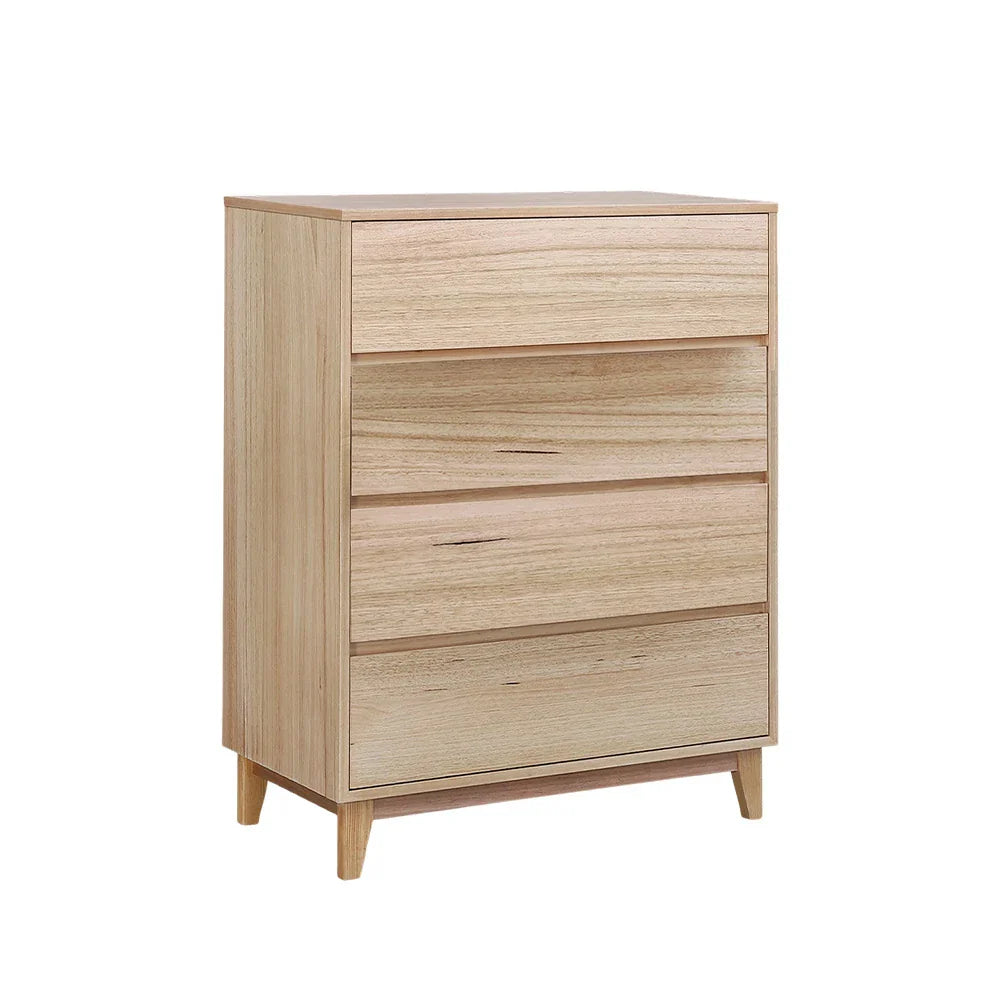 LIVARA 437 Veneer, Tallboy Oak Drawers, Solid Four Legs, Style, Dresser, Wood Scandinavian Minimalist Natural Tasmanian Finish