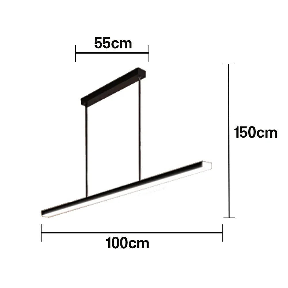 LIVARA 32W Finish Metal Brushed & Lighting Dimmable Three-Color LED, Eye-Protection Full-Spectrum with Light Pendant Aluminium