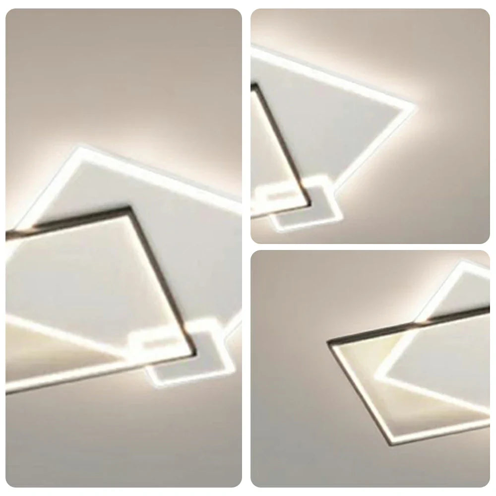 LIVARA 38W Diffuser Acrylic with Body Iron Matte & Lighting Dimmable Three-Color LED, Eye-Protection Full-Spectrum with Light Ceiling