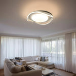 LIVARA 43W - Design Eye-Comfort Dimmable Three-Color & LED Surround 3D with Light Ceiling Aluminium White