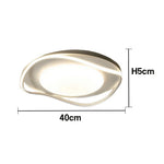 LIVARA 43W - Design Eye-Comfort Dimmable Three-Color & LED Surround 3D with Light Ceiling Aluminium White