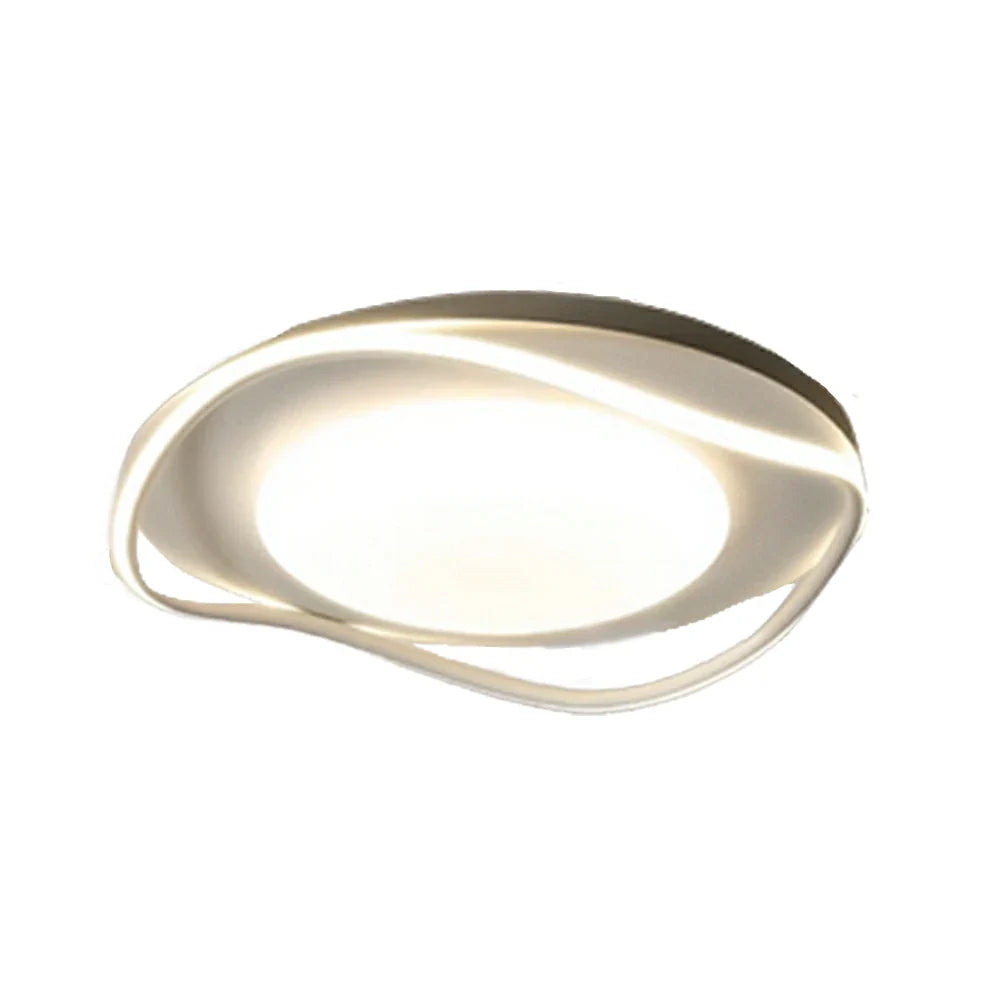 LIVARA 43W - Design Eye-Comfort Dimmable Three-Color & LED Surround 3D with Light Ceiling Aluminium White