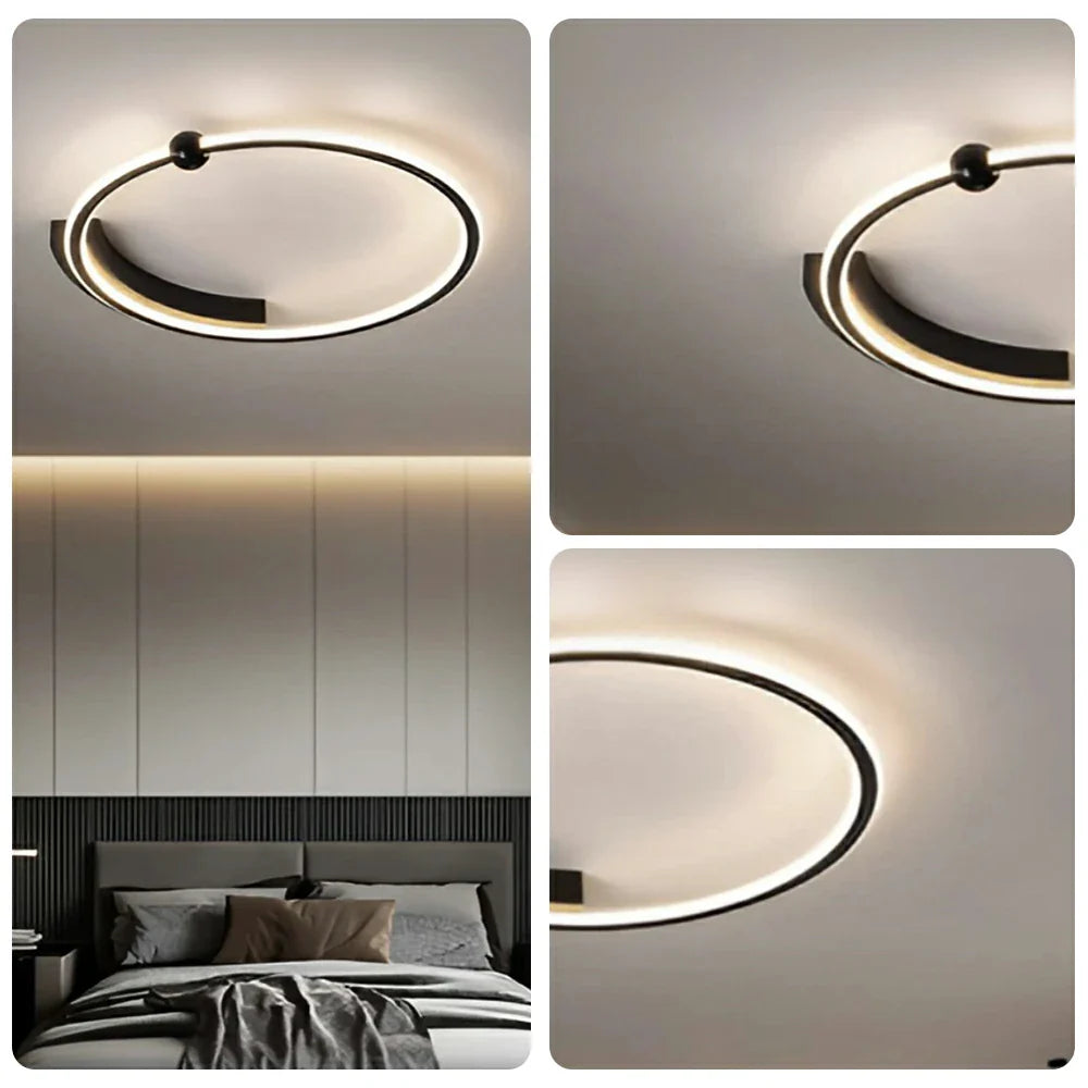 LIVARA 43W Glow Diffused Soft & Lighting Dimmable Three-Color LED, Eye-Protection Full-Spectrum with Light Ceiling Silicone