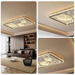 LIVARA 360W - Lighting Dimmable Three-Color & LED Eye-Protection Full-Spectrum System, Optical Anti-Glare with Light Ceiling Aluminium Black