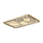 LIVARA 360W - Lighting Dimmable Three-Color & LED Eye-Protection Full-Spectrum System, Optical Anti-Glare with Light Ceiling Aluminium Black