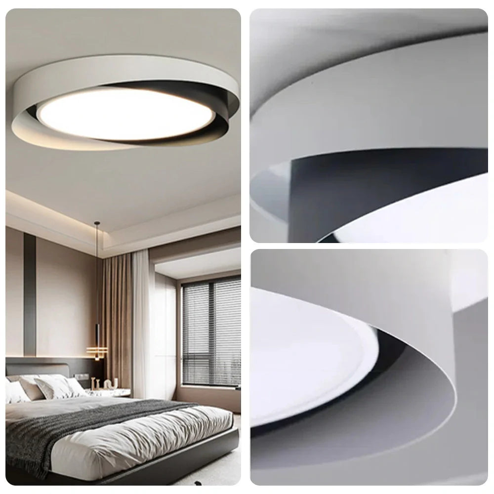 LIVARA 27W Diffuser Soft PMMA & Dimmable Three-Color LED, Eye-Protection Full-Spectrum with Light Pendant Aluminium