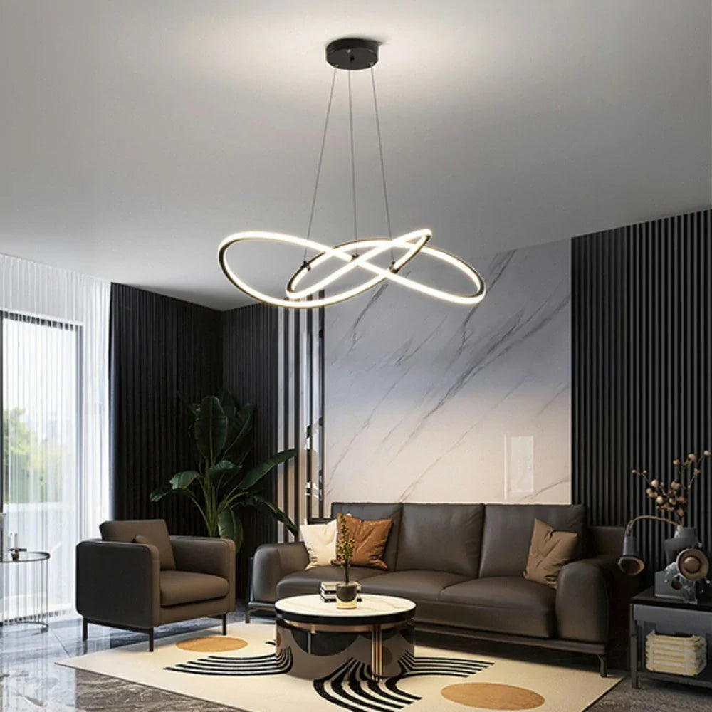 LIVARA 102W Body Moisture-Resistant Finish Matte & Suspension 1.5m Adjustable LED, Eye-Protection Full-Spectrum with Light Pendant