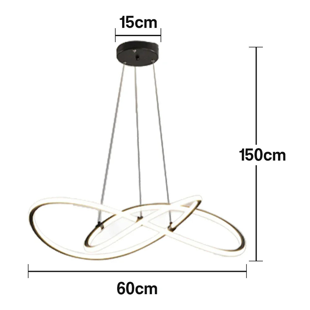 LIVARA 102W Body Moisture-Resistant Finish Matte & Suspension 1.5m Adjustable LED, Eye-Protection Full-Spectrum with Light Pendant
