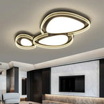 LIVARA 294W - Design Body Iron Diffuser Soft PMMA & Lighting Dimmable Three-Color LED, Eye-Protection Full-Spectrum with Light Ceiling Black