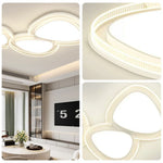LIVARA 294W - Design Body Iron Diffuser Soft PMMA & Lighting Dimmable Three-Color LED, Eye-Protection Full-Spectrum with Light Ceiling White