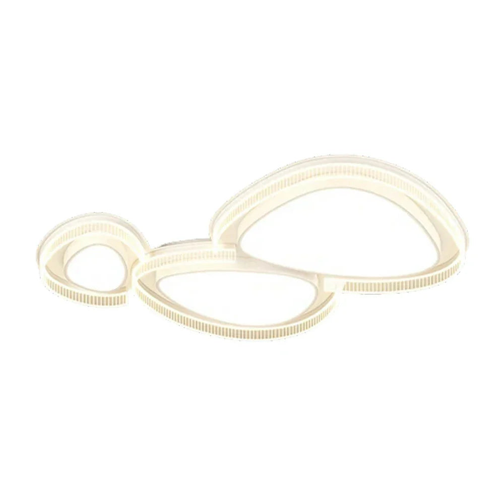 LIVARA 294W - Design Body Iron Diffuser Soft PMMA & Lighting Dimmable Three-Color LED, Eye-Protection Full-Spectrum with Light Ceiling White