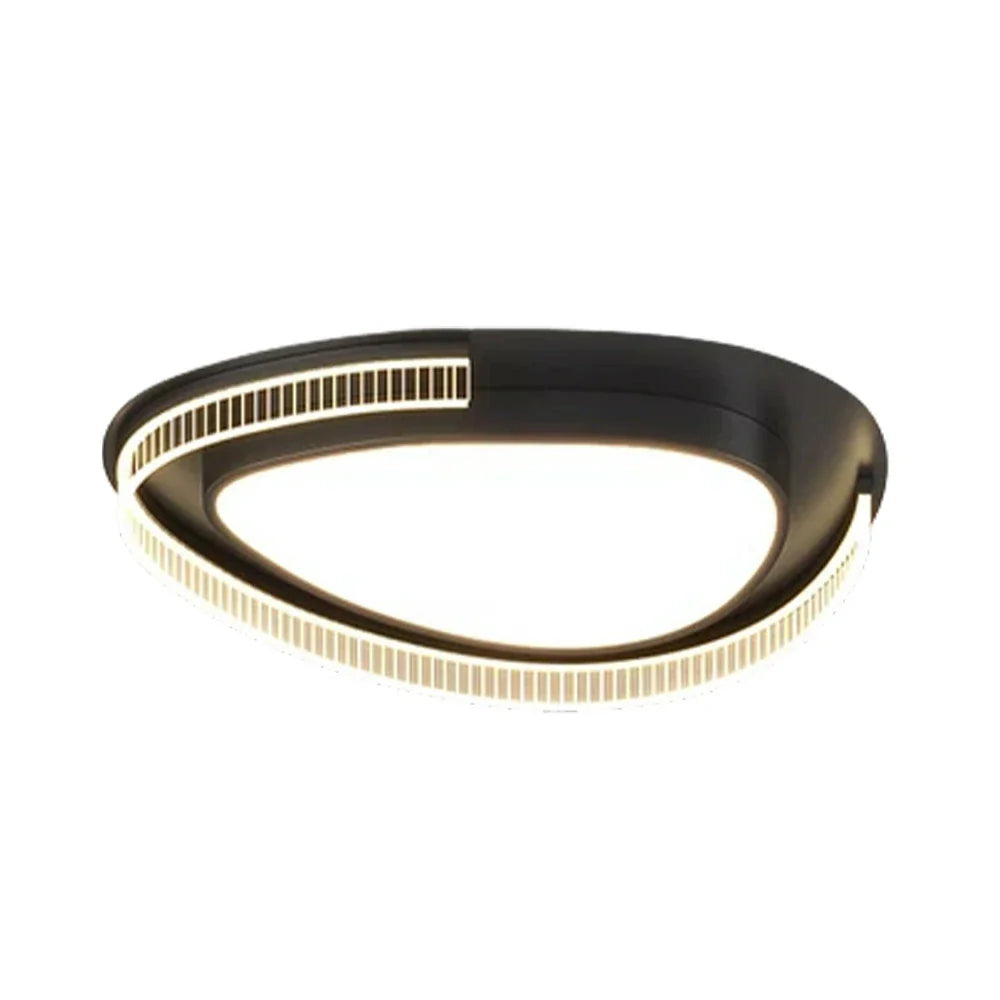 LIVARA 108W - Design Body Iron Diffuser Soft PMMA & Lighting Dimmable Three-Color LED, Eye-Protection Full-Spectrum with Light Ceiling Black