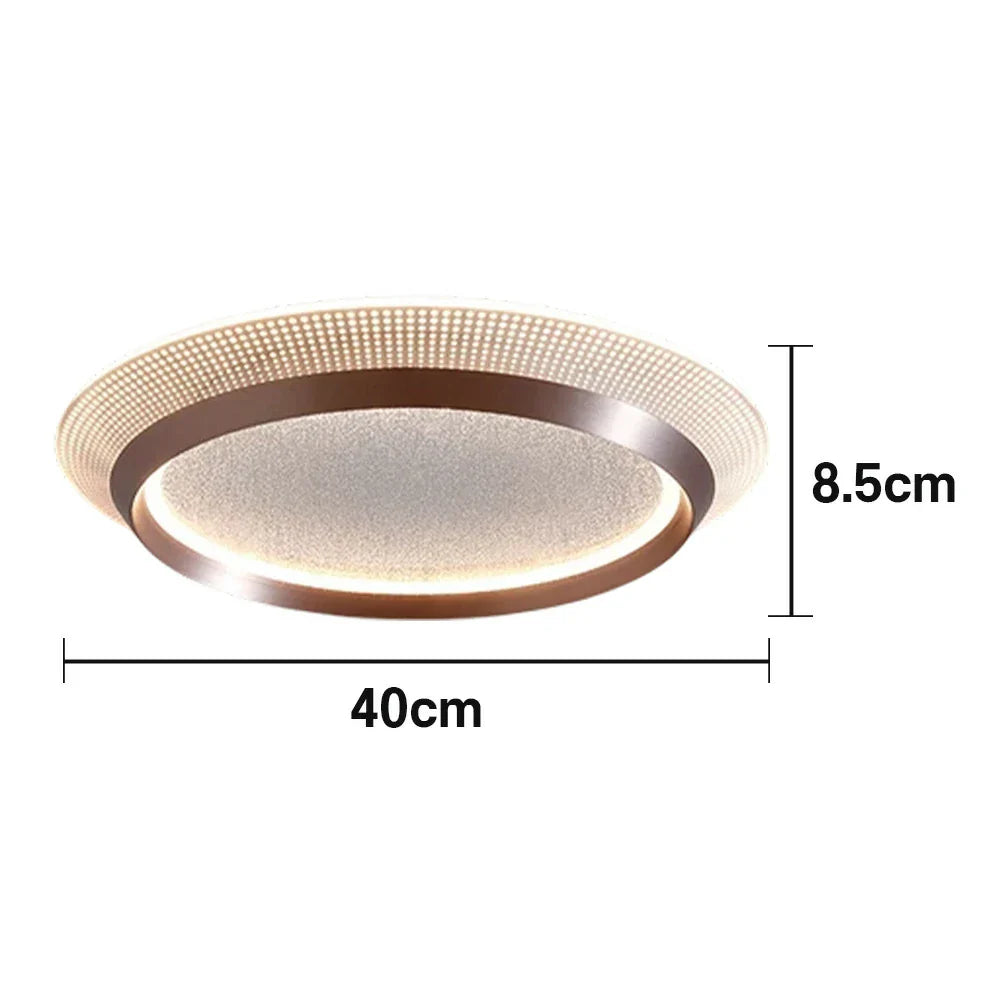 LIVARA 72W Body Aluminium Brushed & LED Eye-Protection Full-Spectrum Effect, Mirror Starlight 3D with Light Ceiling