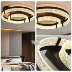 LIVARA 40W - Diffuser PMMA Wide & Lighting Dimmable Three-Color LED, Eye-Protection Full-Spectrum with Light Ceiling Aluminium Black