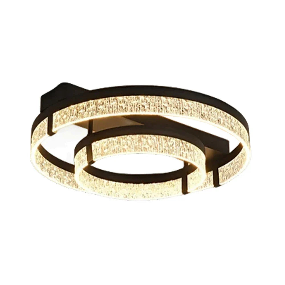 LIVARA 40W - Diffuser PMMA Wide & Lighting Dimmable Three-Color LED, Eye-Protection Full-Spectrum with Light Ceiling Aluminium Black