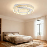 LIVARA 40W - Diffuser PMMA Wide & Lighting Dimmable Three-Color LED, Eye-Protection Full-Spectrum with Light Ceiling Aluminium White