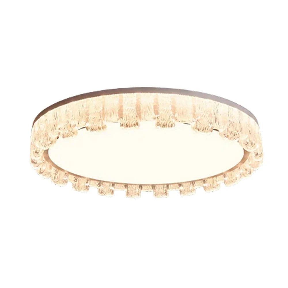 LIVARA 80W - Diffuser PMMA with Body Iron Die-Cast & Lighting Dimmable Three-Color LED, Eye-Protection Full-Spectrum with Light Pendant White