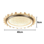 LIVARA 96W Grey - Lampshade PMMA Soft & Frame Iron Die-Cast Anti-Rust LED, Full-Spectrum Dimmable with Light Ceiling Modern