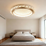 LIVARA 96W Coffee - Lampshade PMMA Soft & Frame Iron Die-Cast Anti-Rust LED, Full-Spectrum Dimmable with Light Ceiling Modern