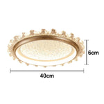 LIVARA 96W Coffee - Lampshade PMMA Soft & Frame Iron Die-Cast Anti-Rust LED, Full-Spectrum Dimmable with Light Ceiling Modern