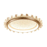 LIVARA 96W Coffee - Lampshade PMMA Soft & Frame Iron Die-Cast Anti-Rust LED, Full-Spectrum Dimmable with Light Ceiling Modern