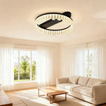 LIVARA 60W - Diffuser PMMA Dimmable & Frame Aluminum Brushed LED, Eye-Comfort Full-Spectrum with Light Ceiling Black