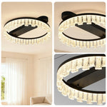 LIVARA 60W - Diffuser PMMA Dimmable & Frame Aluminum Brushed LED, Eye-Comfort Full-Spectrum with Light Ceiling Black