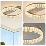 LIVARA 60W Gold - Diffuser PMMA Dimmable & Frame Aluminum Brushed LED, Eye-Comfort Full-Spectrum with Light Ceiling