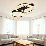 LIVARA 112W - Diffuser PMMA Dimmable & Frame Aluminum Brushed LED, Eye-Comfort Full-Spectrum with Light Ceiling Black