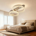 LIVARA 112W Gold - Diffuser PMMA Dimmable & Frame Aluminum Brushed LED, Eye-Comfort Full-Spectrum with Light Ceiling