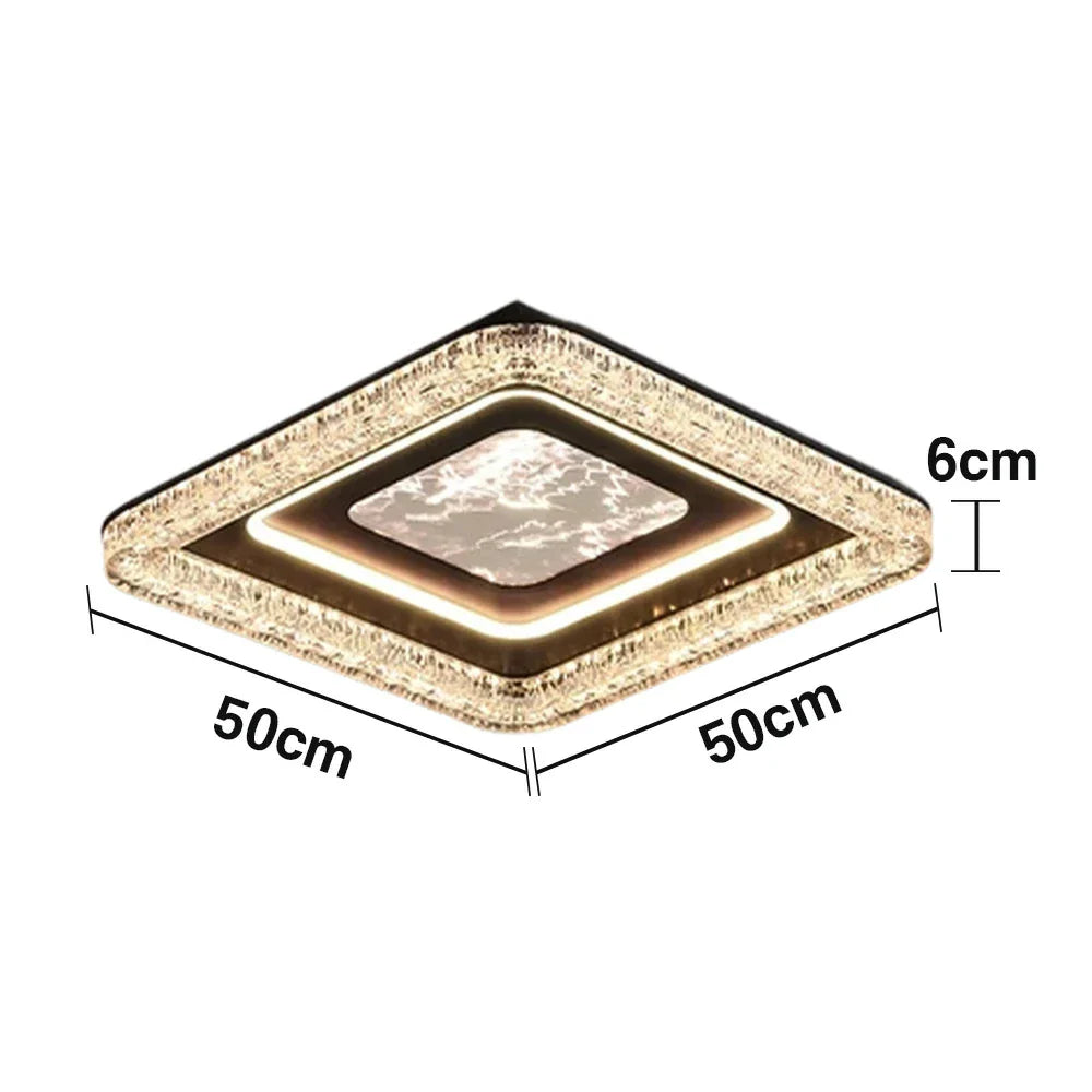 LIVARA 75W Frame Iron Matte & LED Eye-Comfort Full-Spectrum Lighting, Diffused Soft with Light Ceiling Black