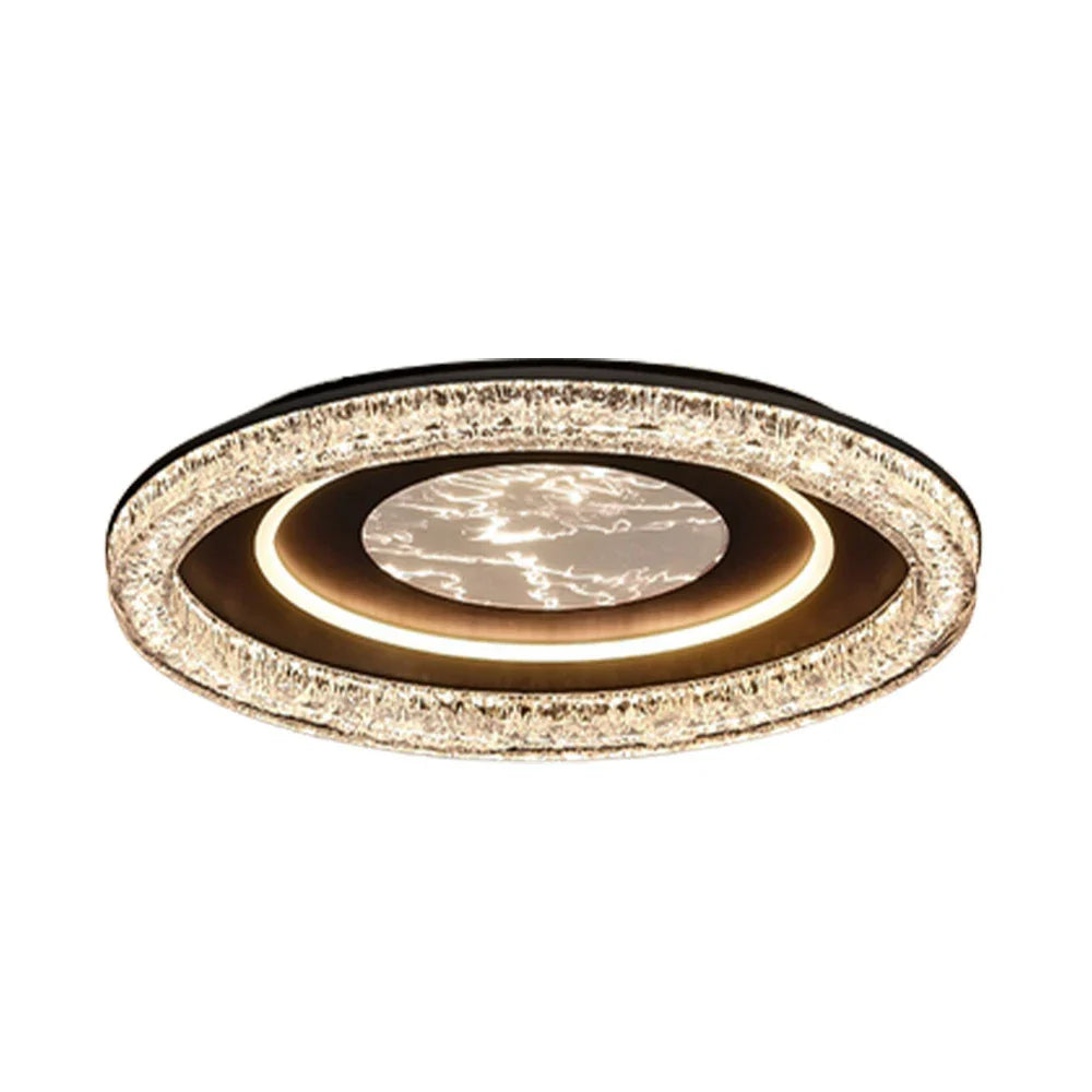 LIVARA 68W Frame Iron Matte & LED Eye-Comfort Full-Spectrum Lighting, Diffused Soft with Light Ceiling Black