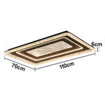 LIVARA 135W Frame Iron Matte & LED Eye-Comfort Full-Spectrum Lighting, Diffused Soft with Light Ceiling Black