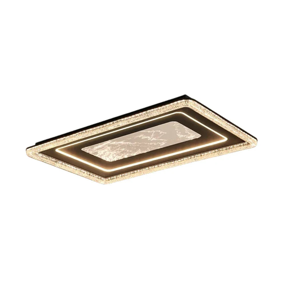 LIVARA 135W Frame Iron Matte & LED Eye-Comfort Full-Spectrum Lighting, Diffused Soft with Light Ceiling Black