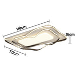 LIVARA 236W - Frame Metal Anti-Rust & LED Eye-Comfort Full-Spectrum Illumination, Surround 360-degree with Light Ceiling Black