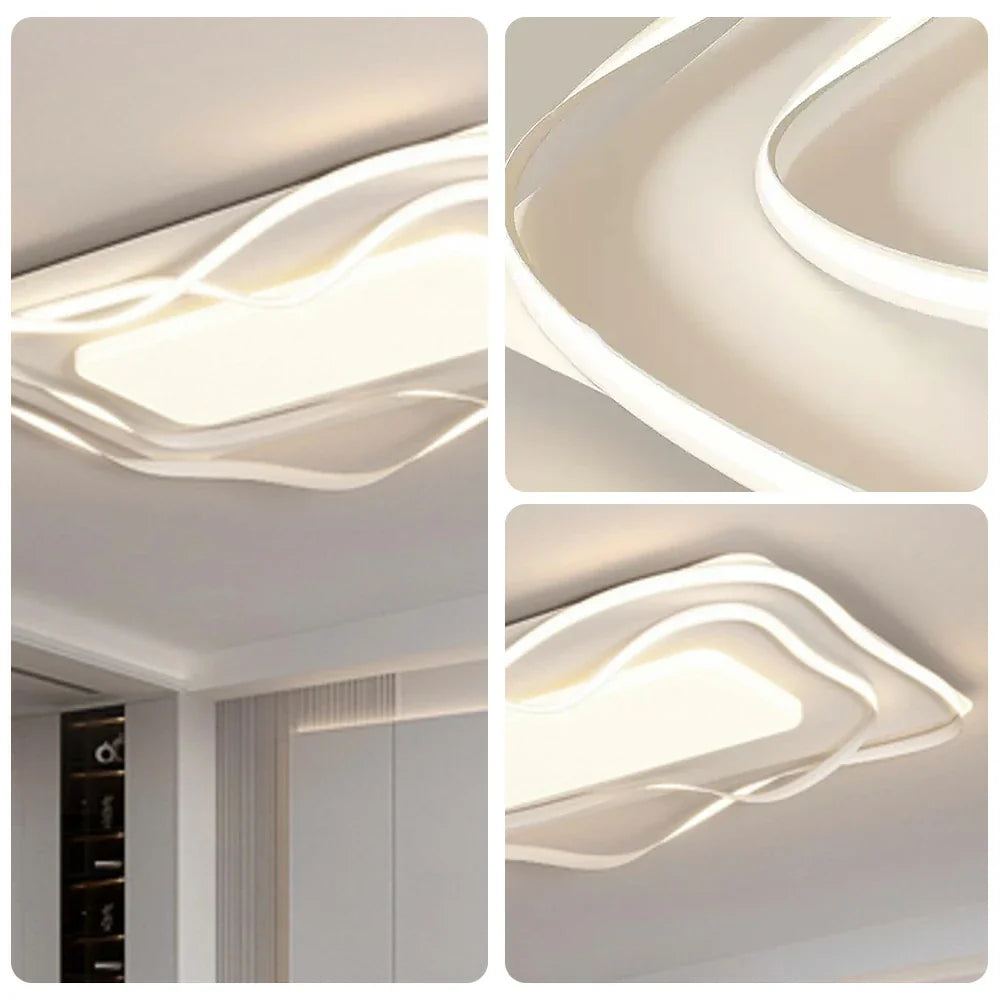 LIVARA 236W - Frame Metal Anti-Rust & LED Eye-Comfort Full-Spectrum Illumination, Surround 360-degree with Light Ceiling White