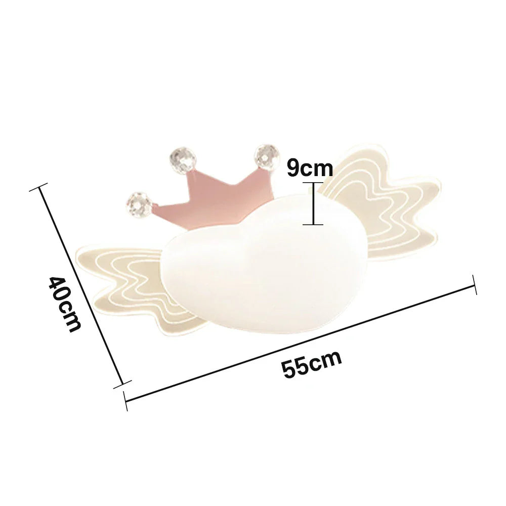 LIVARA 40W Dimming Three-Color Frame, Iron & PE Eco-Friendly LED, Eye-Comfort Full-Spectrum 360-degree with Light Ceiling