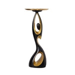 LIVARA Modern Artistic Figurine - Stand Black Decor Resin Sculptural Tray Alloy for Gold Living Room - Black