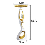 LIVARA Modern Gold - Stand Sculptural Resin Tray - Room for Alloy Artistic Decor Figurine Black Living White